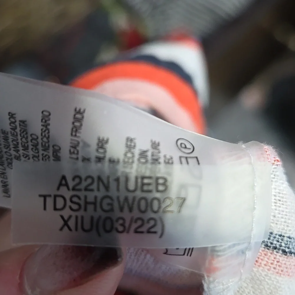 TOMMY HILFIGER Linen Halter Sheath Midi Dress Sz 12 Colorblock Preppy Collegiate - Picture 12 of 12